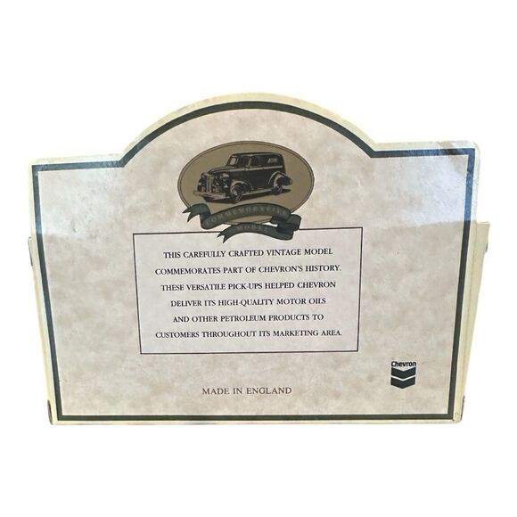 Vintage Lledo Diecast Chevron RPM Motor Oil 1939 Chevrolet Pickup Truck - Picture 6 of 10